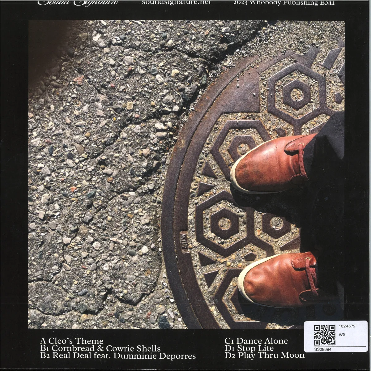 Back cover — Theo Parrish — Cornbread & Cowrie Shells for Bertha 2x12"