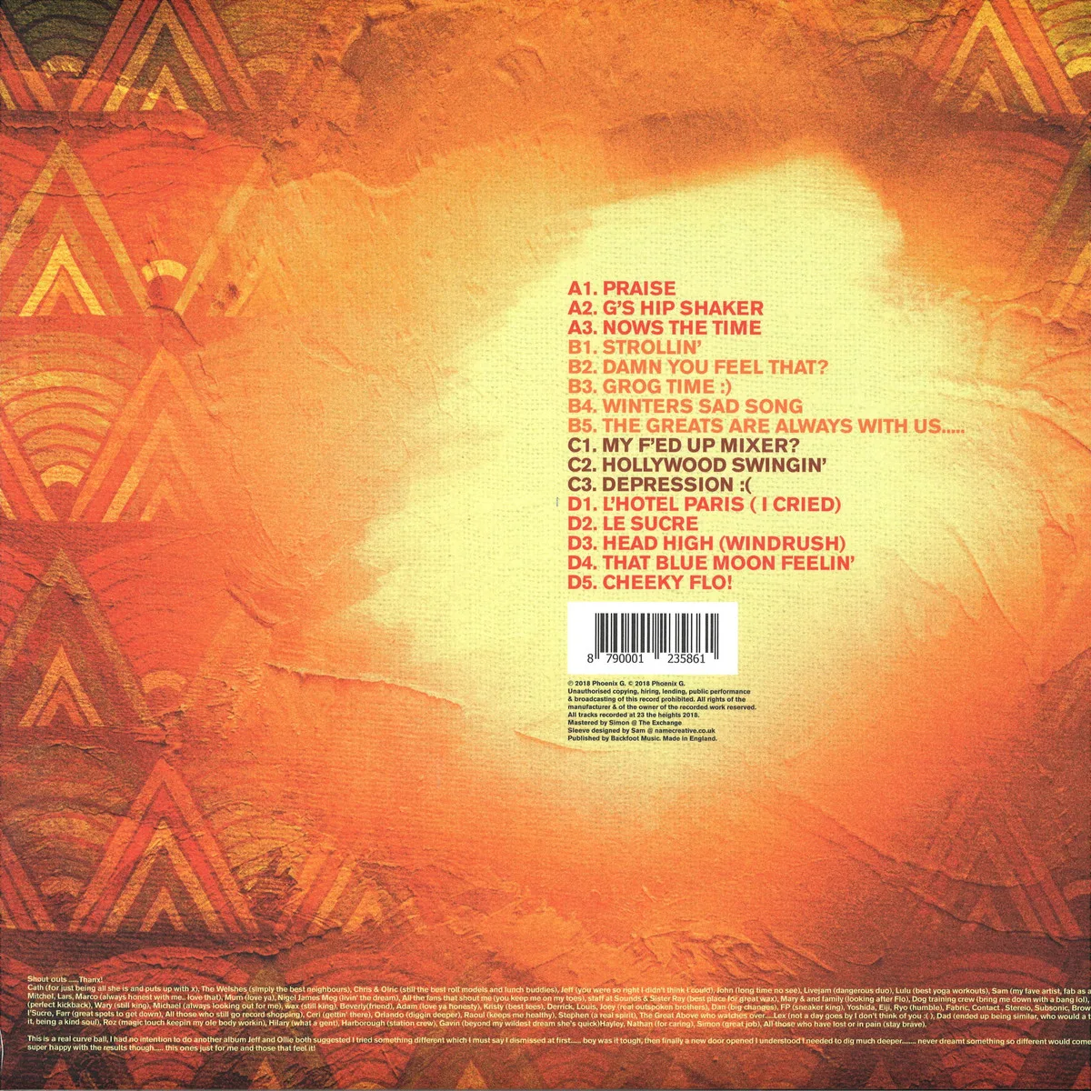Back cover — Mr. G — A Part Of Me Vol.2