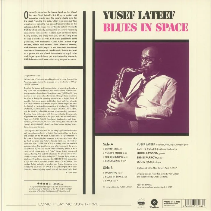 Back cover — Yusef LATEEF — Blues In Space