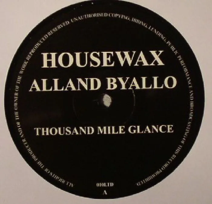 Front cover — Alland BYALLO — Thousand Mile Glance