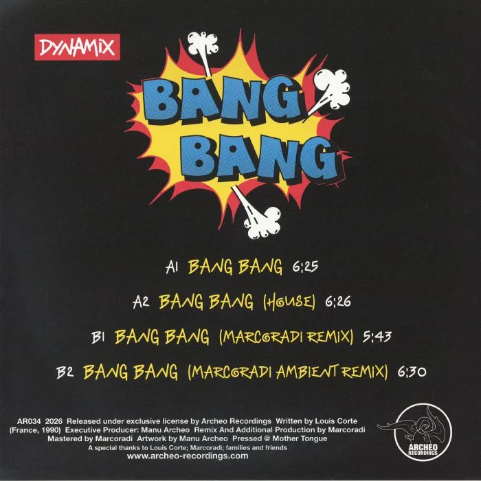 Обратная сторона обложки — DYNAMIX — Bang Bang