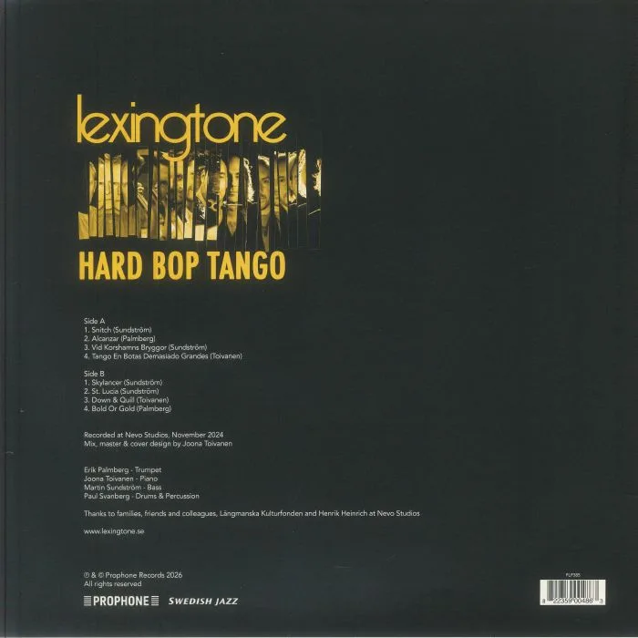Обратная сторона обложки — LEXINGTON — Hard Bop Tango