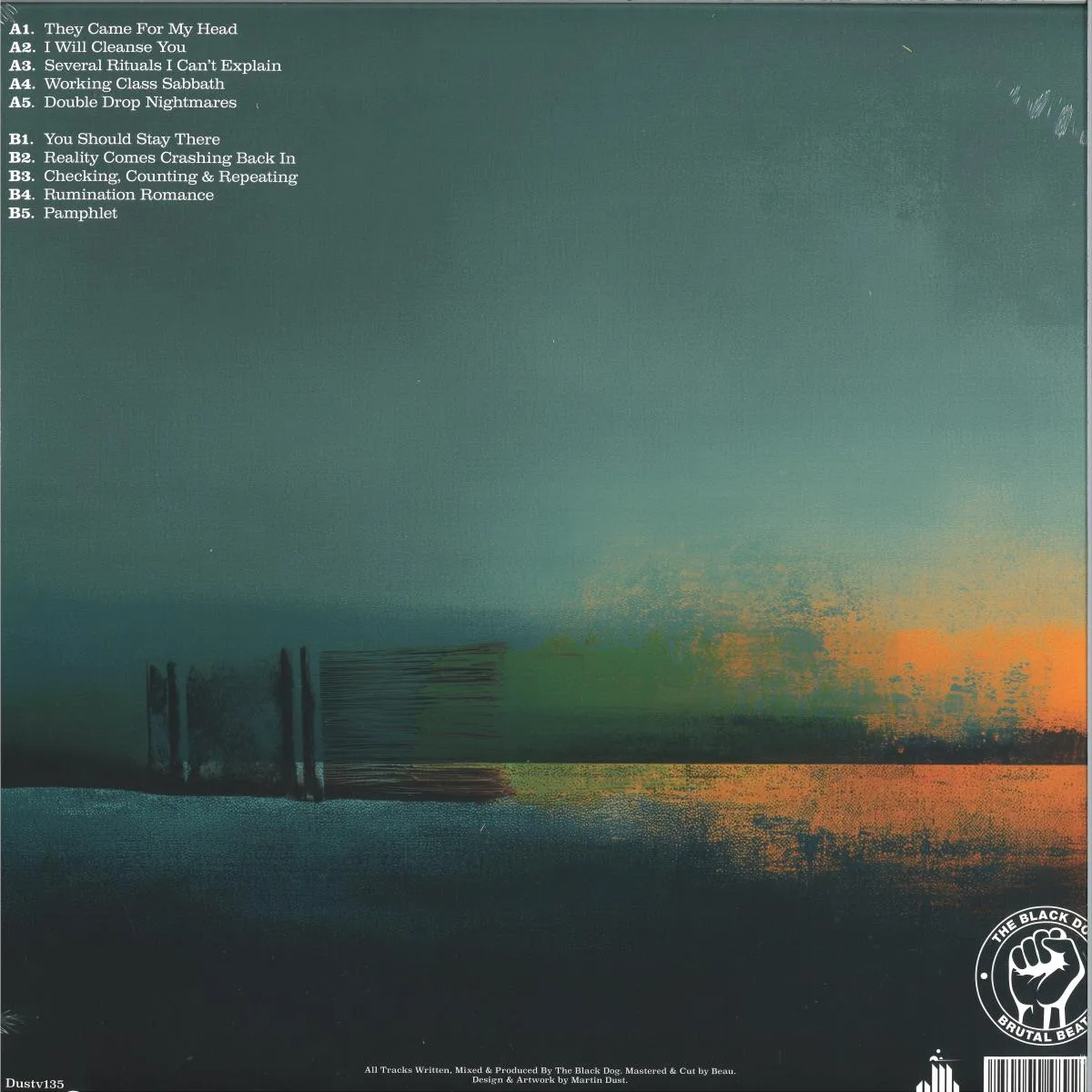 Обратная сторона обложки — The Black Dog — Loud Ambient LP