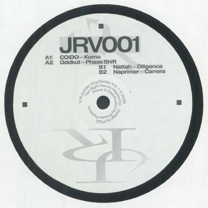 Back cover — COIDO / ODDKUT / NATTAH / NAPRIMER — Judder Vinyl Series Vol 1