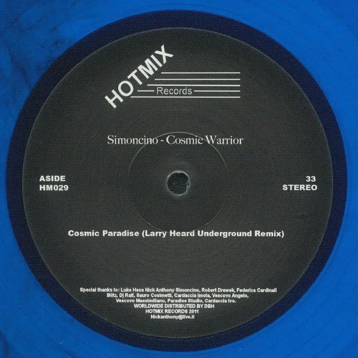 Front cover — Simoncino — Cosmic Warrior Remixes