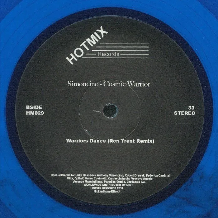 Back cover — Simoncino — Cosmic Warrior Remixes