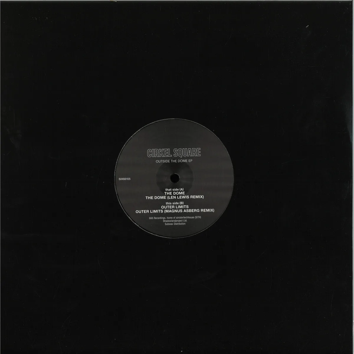 Back cover — Cirkel Square — Outside The Dome EP