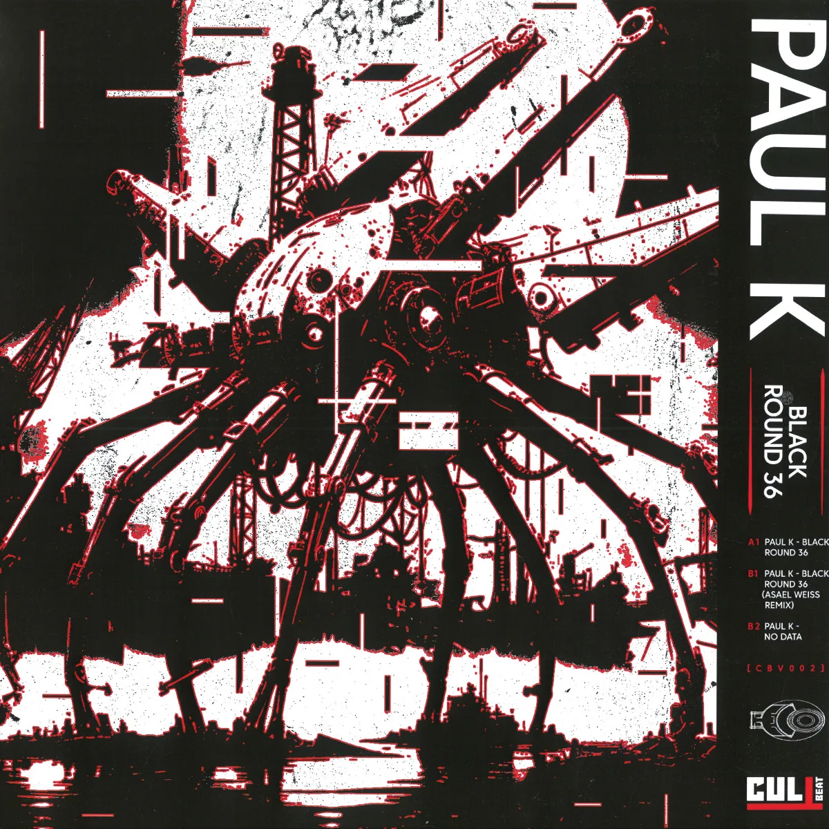 Лицевая сторона обложки — Paul K — Black Round 36: A Journey into Hypnotic Minimalism