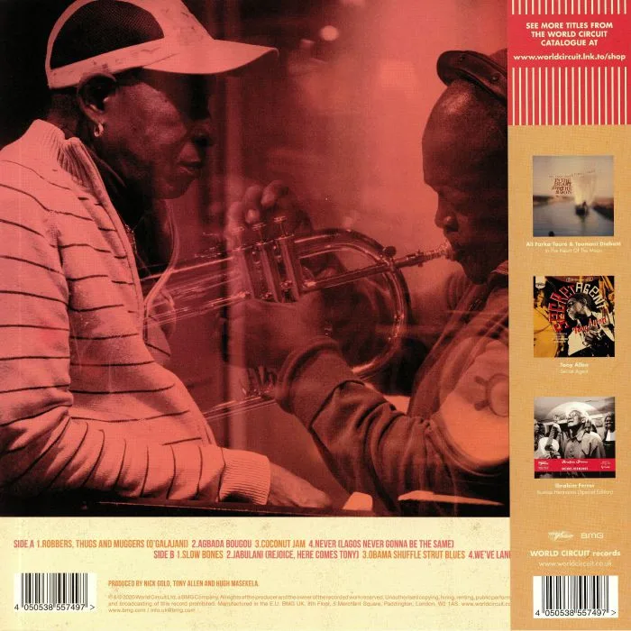 Обратная сторона обложки — Tony ALLEN / HUGH MASEKELA — Rejoice