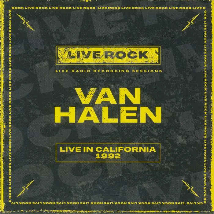 VAN HALEN — Live In California 1992