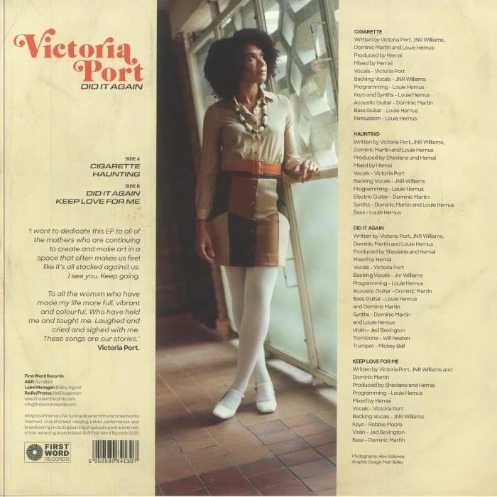 Back cover — Victoria PORT — Did It Again
