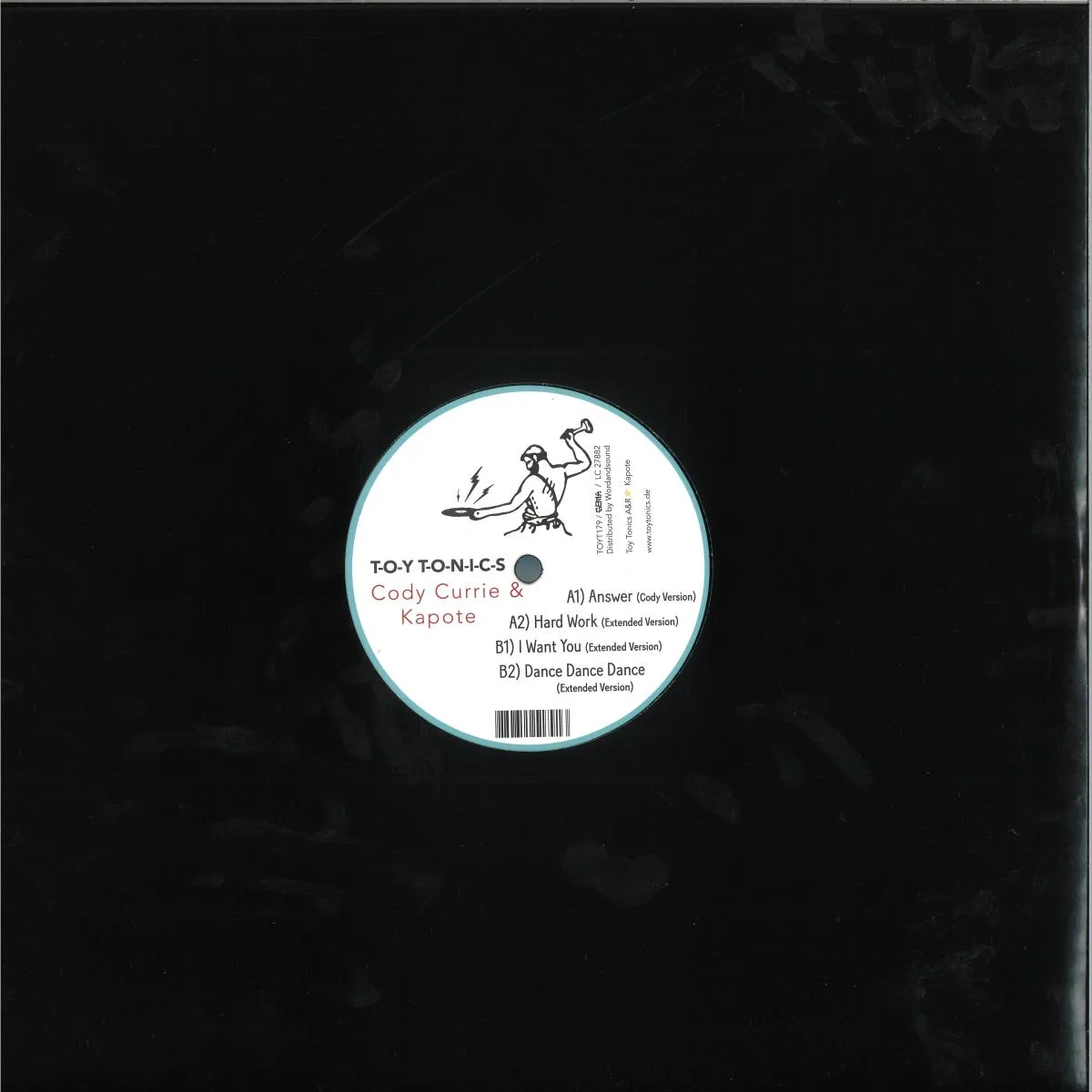 Back cover — Cody Currie & Kapote — Hard Work EP