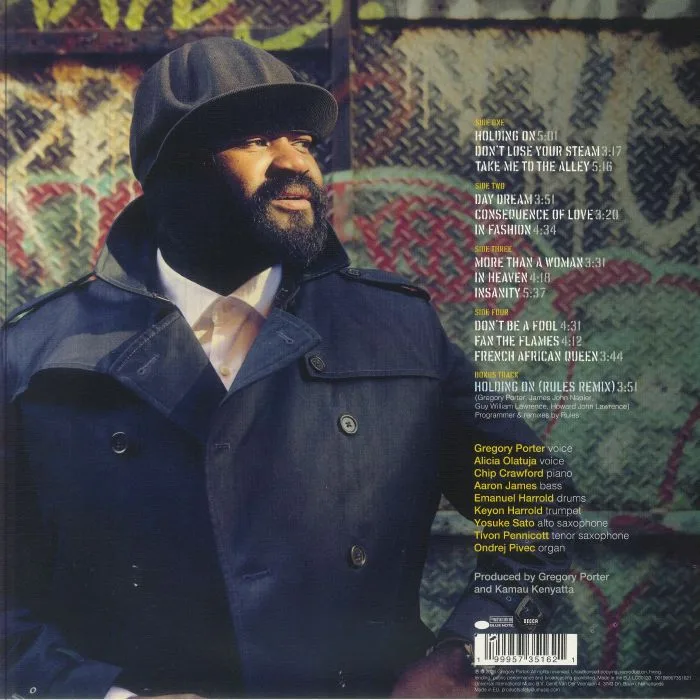 Обратная сторона обложки — Gregory PORTER — Take Me To The Alley (10th Anniversary Edition)