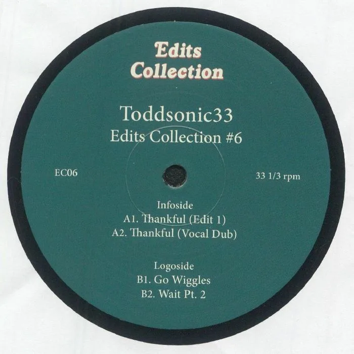 Front cover — TODDSONIC33 — Edits Collection 6