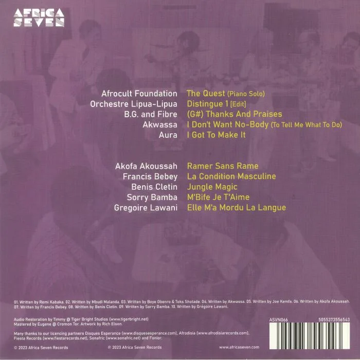 Обратная сторона обложки — VARIOUS — Afro Exotique 2: Further Adventures In The Leftfield Africa 1975-87