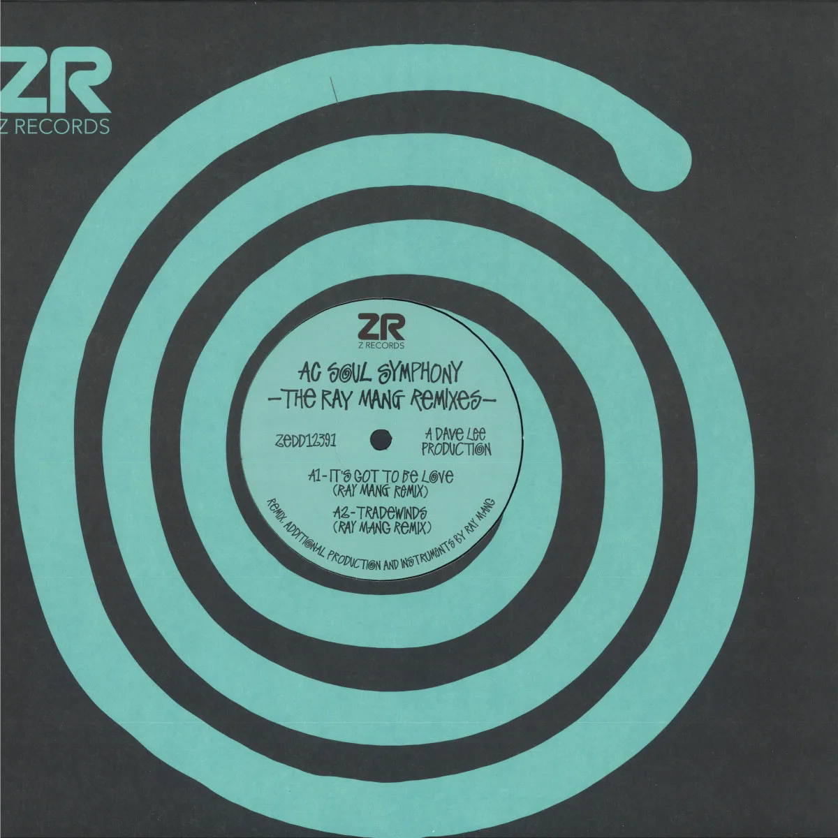 Лицевая сторона обложки — Ac Soul Symphony — The Ray Mang remixes Z Records