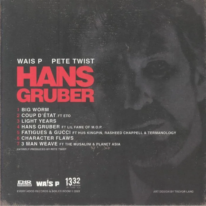 Обратная сторона обложки — WAIS P / PETE TWIST — Hans Gruber