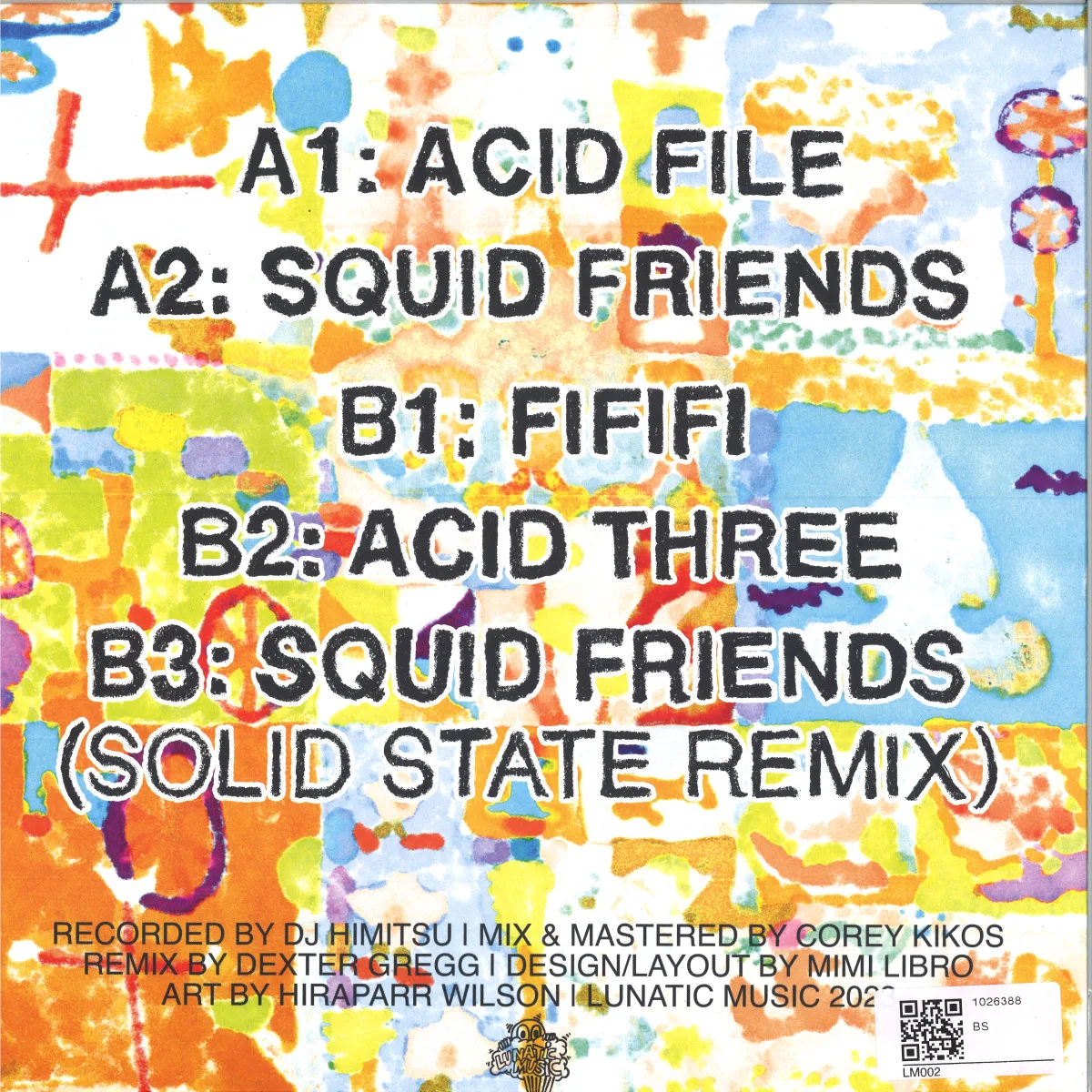 Обратная сторона обложки — Dj Himitsu — THREE ACID EP