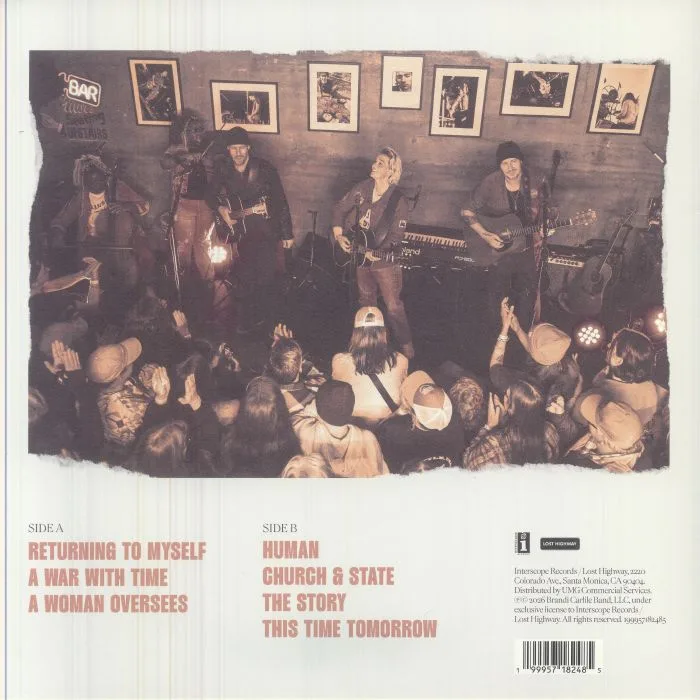 Back cover — Brandi CARLILE — Live At Easy Street Vol II (Record Store Day RSD 2026)