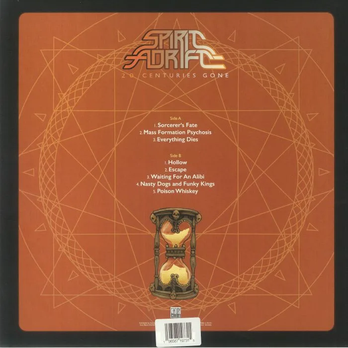 Back cover — SPIRIT ADRIFT — 20 Centuries Gone