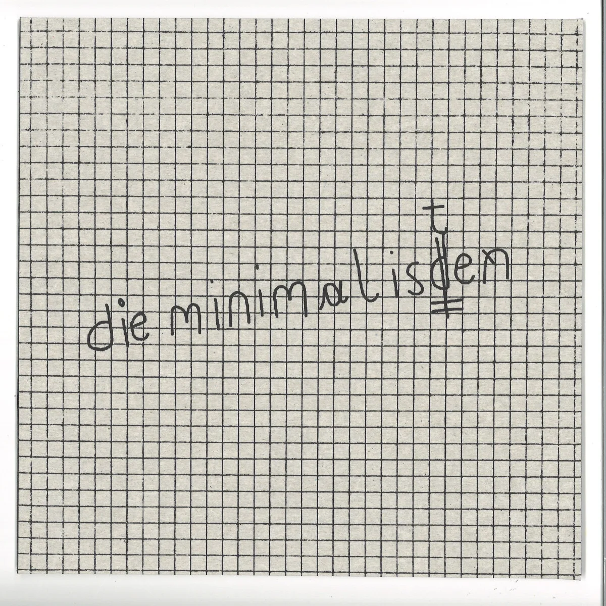 Die Minimalisten — DIE MINIMALISTEN EP