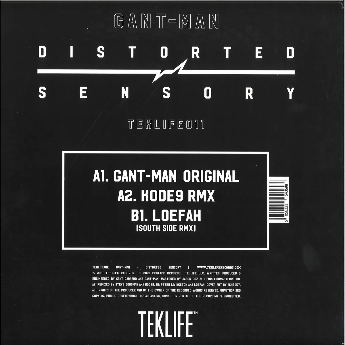 Back cover — Gant-Man — Distorted Sensory