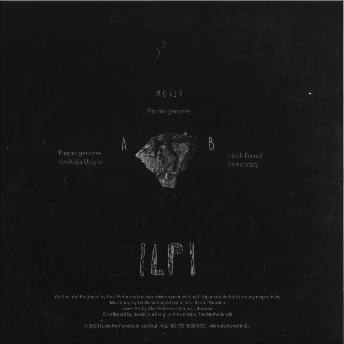 Back cover — Moisk — PAUPIO GENOME EP