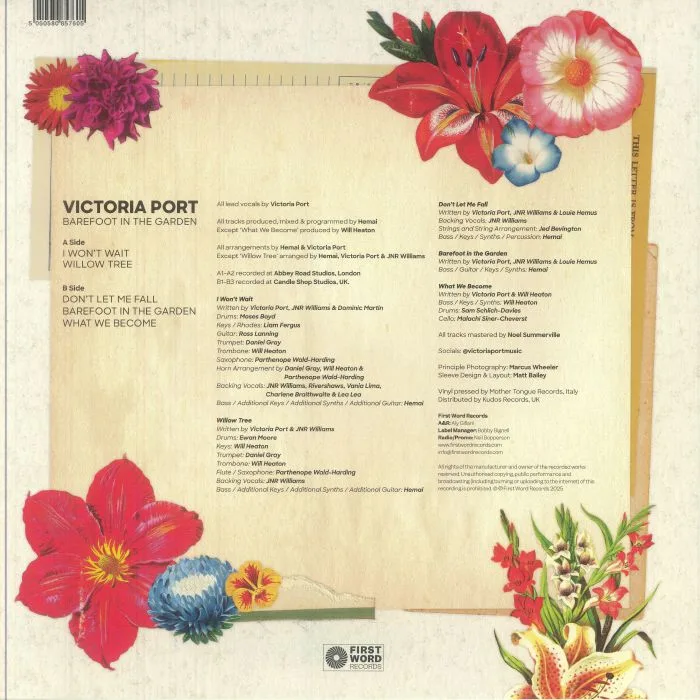 Back cover — Victoria PORT — Barefoot In The Garden
