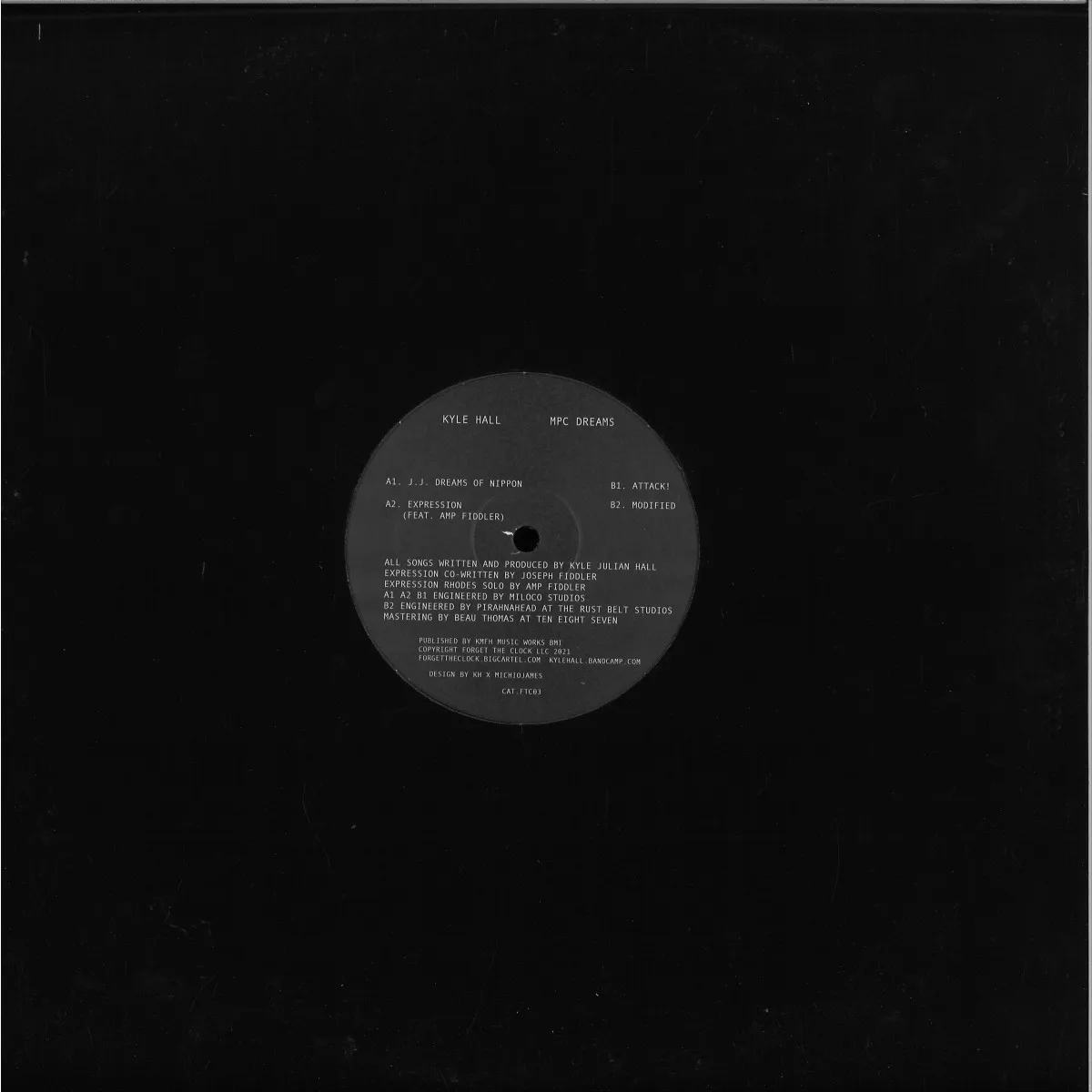Back cover — Kyle Hall — MPC Dreams