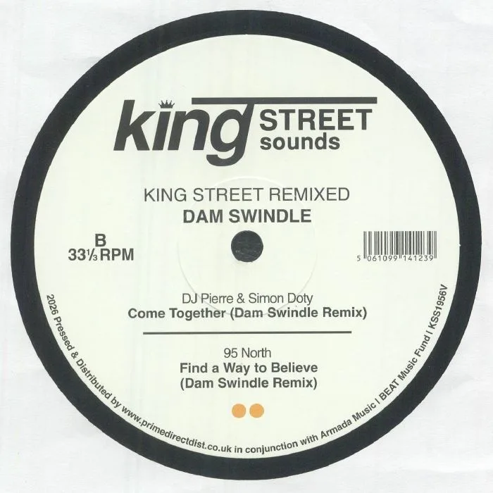 Back cover — Arnold JARVIS / DJ PIERRE / SIMON DOTY / 95 NORTH — King Street Remixed: Dam Swindle