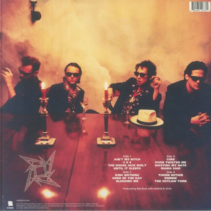 Back cover — METALLICA — Load (remastered)
