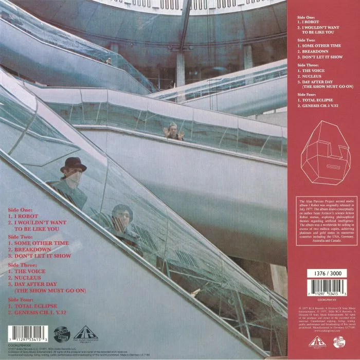Обратная сторона обложки — The ALAN PARSONS PROJECT — I Robot (CV 45 Audiophile Edition)