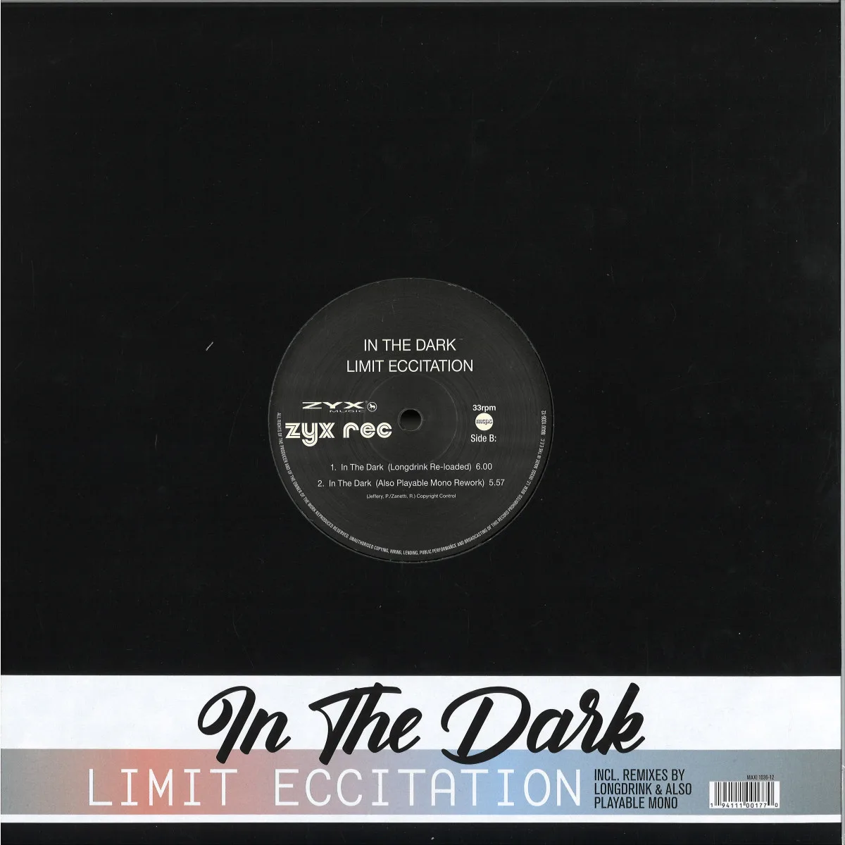 Обратная сторона обложки — Limit Eccitation — In The Dark