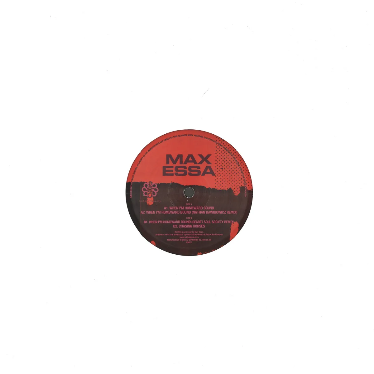 Обратная сторона обложки — Max Essa — When I'm Homeward Bound