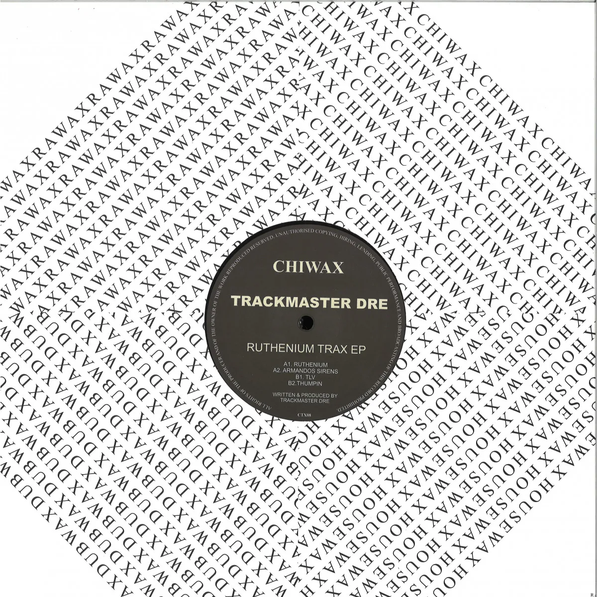 Обратная сторона обложки — Trackmaster Dre — Ruthenium Trax EP