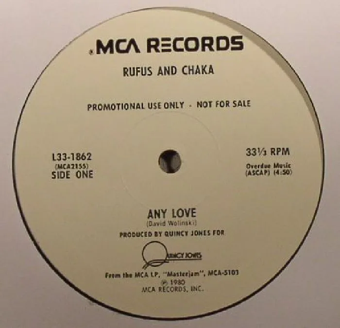 Лицевая сторона обложки — RUFUS & CHAKA — Any Love