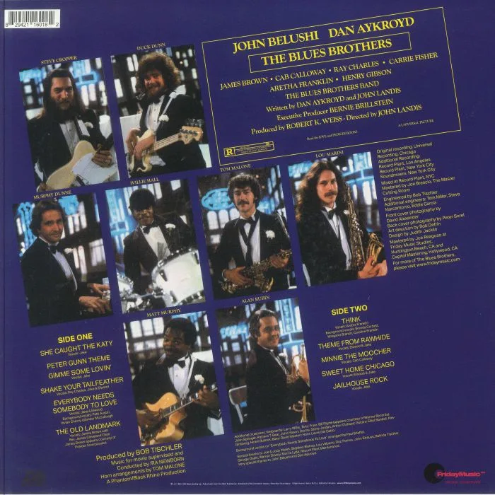 Back cover — The BLUES BROTHERS — The Blues Brothers (Soundtrack)