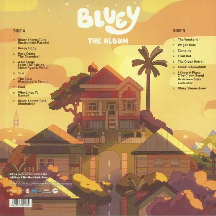 Обратная сторона обложки — BLUEY — The Album