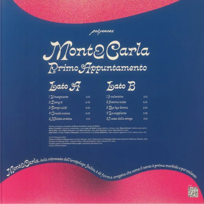 Back cover — MONTECARLA — Primo Appuntamento