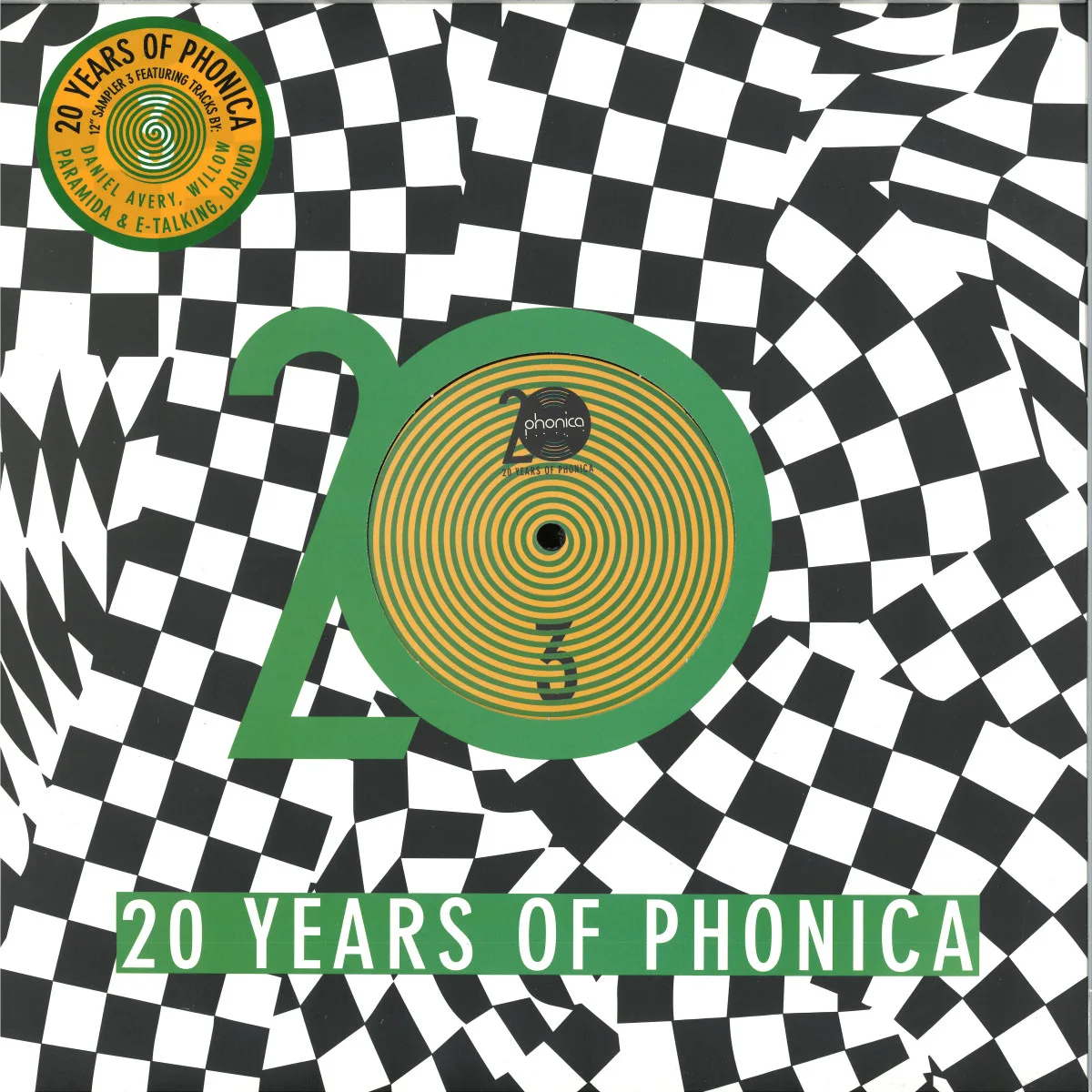 Лицевая сторона обложки — Various — 20 Years Of Phonica (Sampler 3)