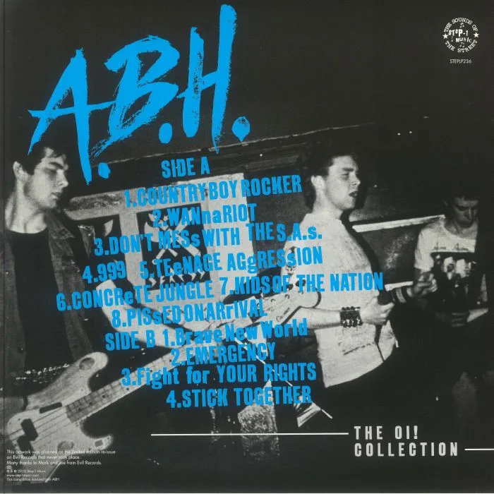 Back cover — ABH — The Oi! Collection