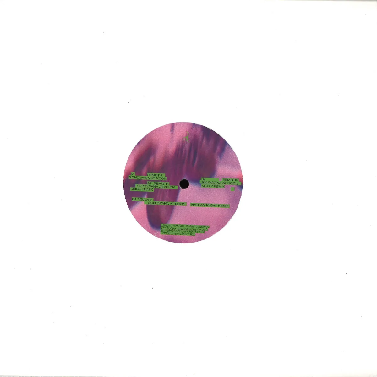 Back cover — Remotif — Gondwana At Noon