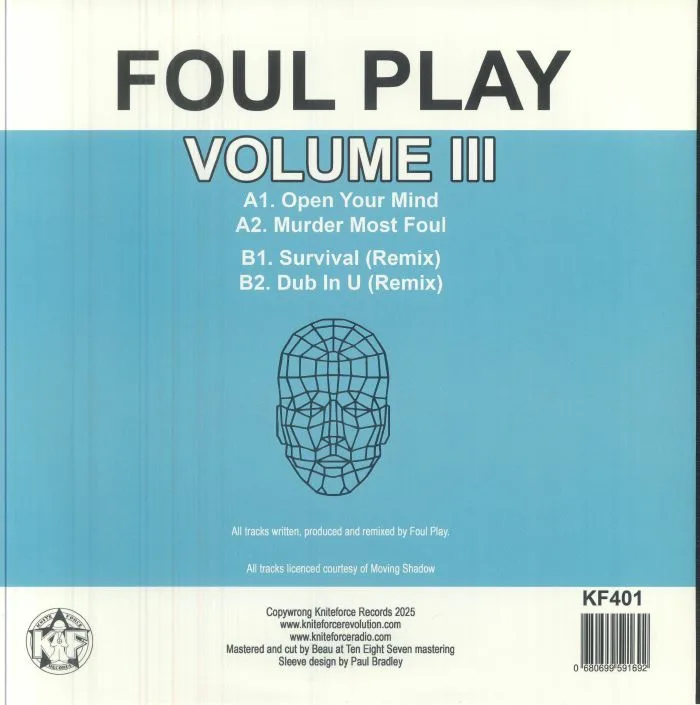 Обратная сторона обложки — FOUL PLAY — Volume III