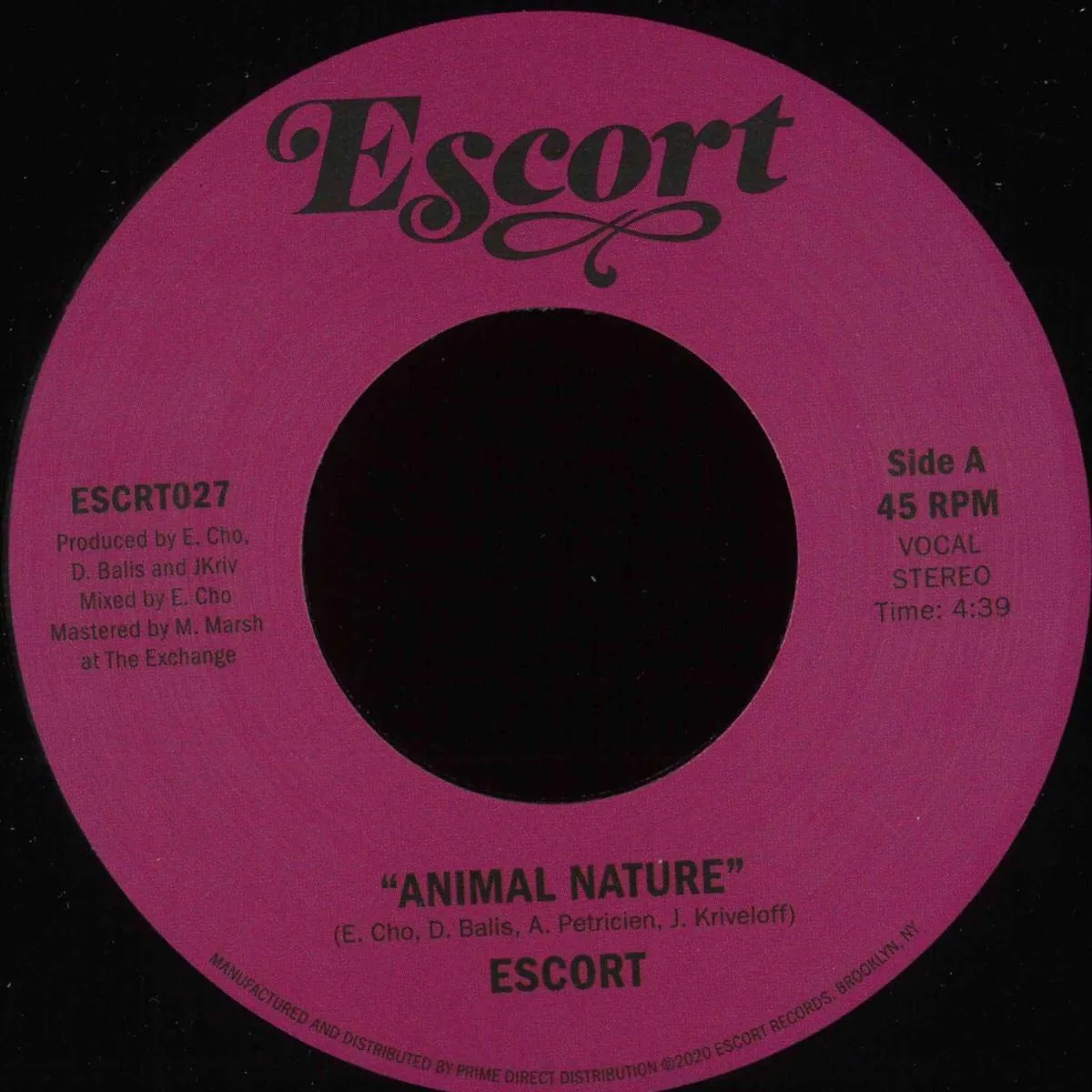 Escort — Animal Nature b/w Barbarians (Tiger & Woods Remix)