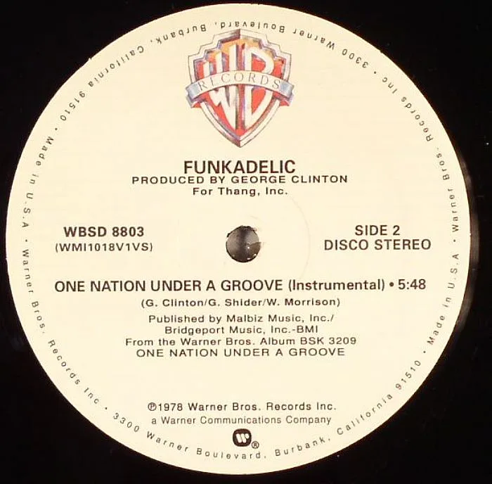Обратная сторона обложки — FUNKADELIC — One Nation Under A Groove