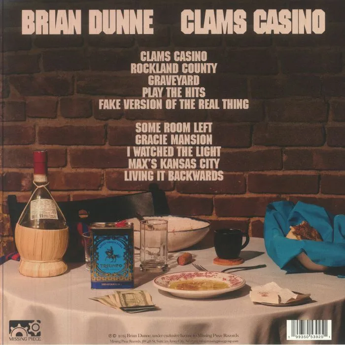 Обратная сторона обложки — Brian DUNNE — Clams Casino