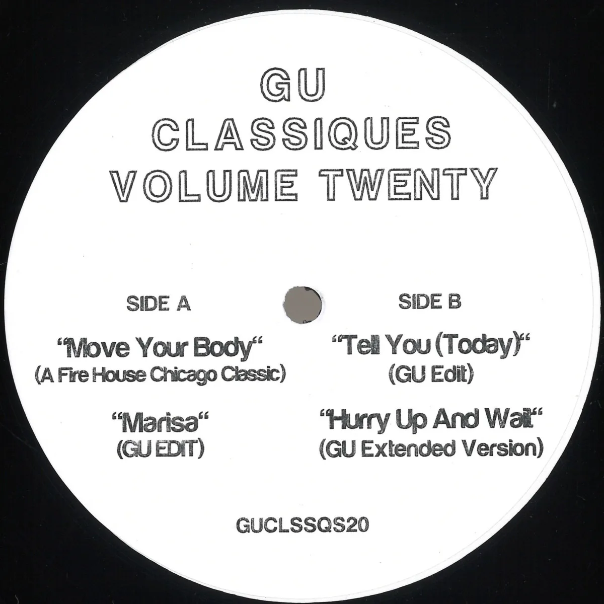 Лицевая сторона обложки — Glenn Underground — Classiques Vol. 20