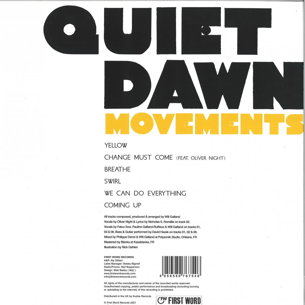 Back cover — Quiet Dawn — Movements EP