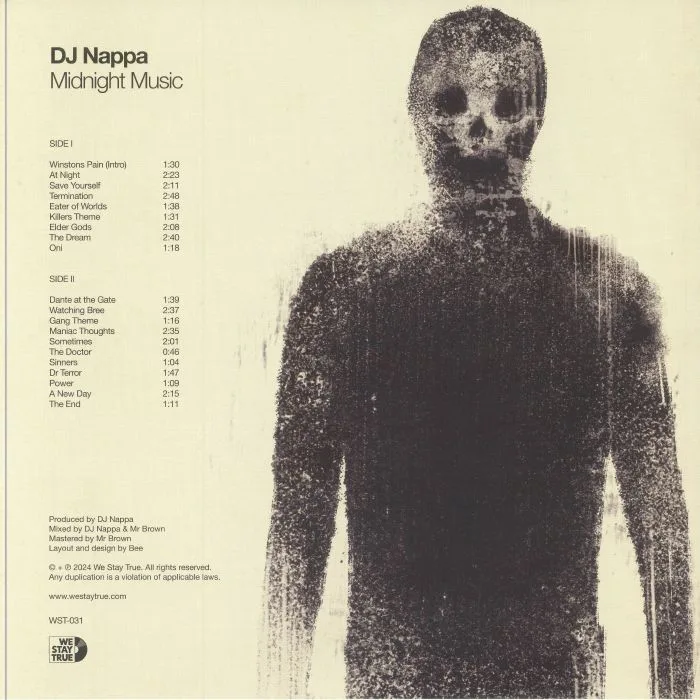 Обратная сторона обложки — DJ NAPPA — Midnight Music