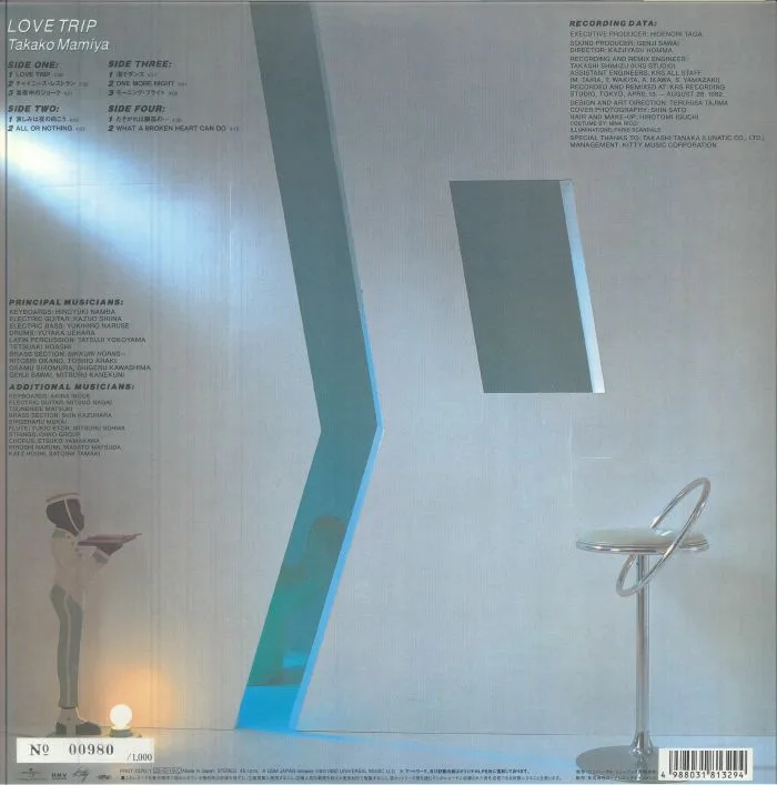 Обратная сторона обложки — Takako MAMIYA — Love Trip (reissue)